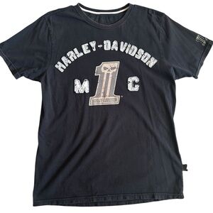 Harley-Davidson Thunder Creek T-Shirt Black Men’s Size Large Chattanooga TN‎